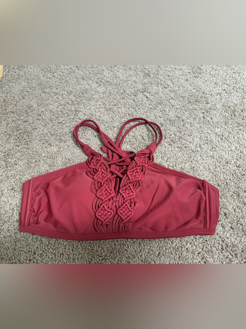Xhilaration Crochet-Front Bikini Top